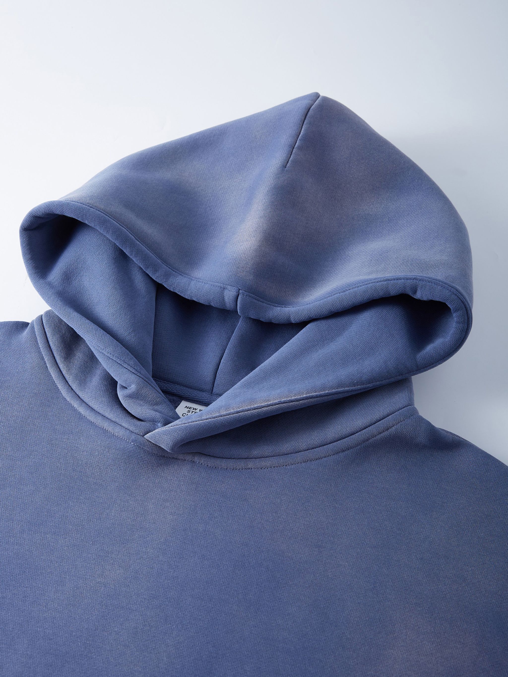 Streetwear Monkey Washed Dyed Fleece Rose Camel Hoodie